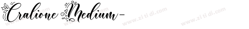 Cralione Medium字体转换